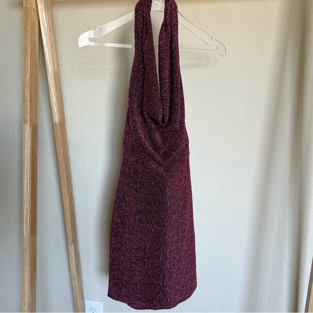 June & Hudson Deep Pink Backless Dress